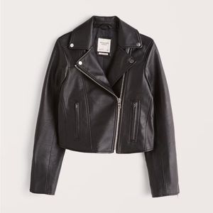 Abercrombie vegan leather jacket